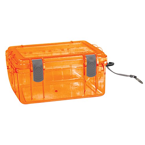 Outdoor Products Watertight Box, Large, Shocking Orange