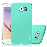 S6 Case, Galaxy S6 Case - Corner Full Protection Hard PC Plastic [2nd Generation] [Ultra Slim] [Shock-Absorption] [Anti-Scratch] Smooth Surface TURATA® Case for Samsung Galaxy S6 - Mint Green