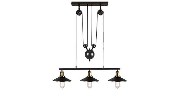 Jiayoujia Adjustable Height Pulldown Island Pendant Retro