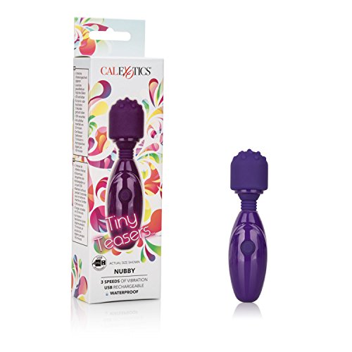 Tiny Teasers Nubby Beginners Bullet Vibration Toy with Pleasure Tip, Purple