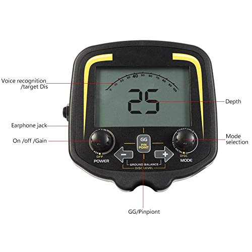 Metal Detector, High Accuracy Waterproof Metal Detector Finder, LCD Display, Pinpoint Posit, for Gold Digger Treasures Hunters - Thumbnail 5