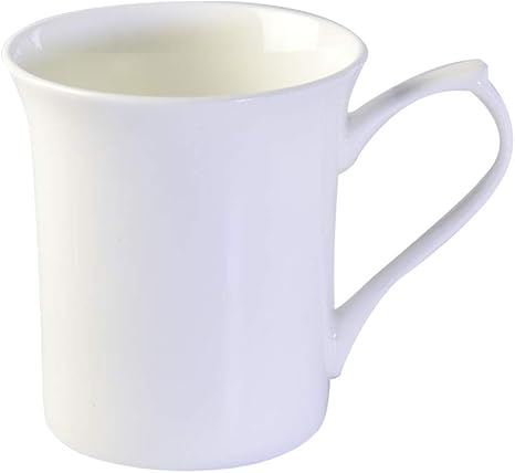 Amazon Co Jp シンプルなホワイトセラミックコーヒーマグ 北欧スタイルの大容量ティーミルクカップ 最高の贈り物12 3オンス ホーム キッチン