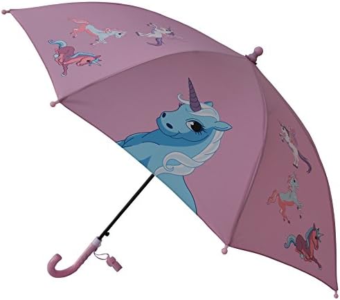 Foxfire for KidsSolid Pattern Umbrella Pink with Unicorns