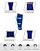 ChinFun Calf Compression Sleeve 20-30mmHg Leg Support Graduated Pressure Socks Running Guards - Shin Splints Circulation Recovery Varicose Veins Pain Relief Sports Gear Men Women Royal Blue L