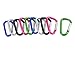 uxcell Aluminum Carabiner Keychain Clip, 10 Pcs Colorful D Shaped Keyring Ring Spring Buckle Clip for Indoor Outdoor Use, Backpack Clip Snap Hooks Lock for Fishing Traveling, Hiking