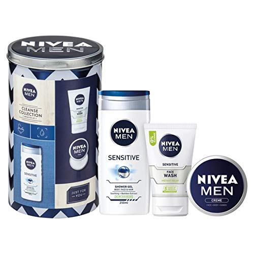 Nivea Men Sensitive Gift set with Shower Gel, Cream and Face Wash