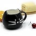 Teagas Lovely Cute design Morning Cat Mug,Glossy Black 350ml