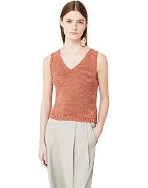 Mango Women's Slit Knit Top