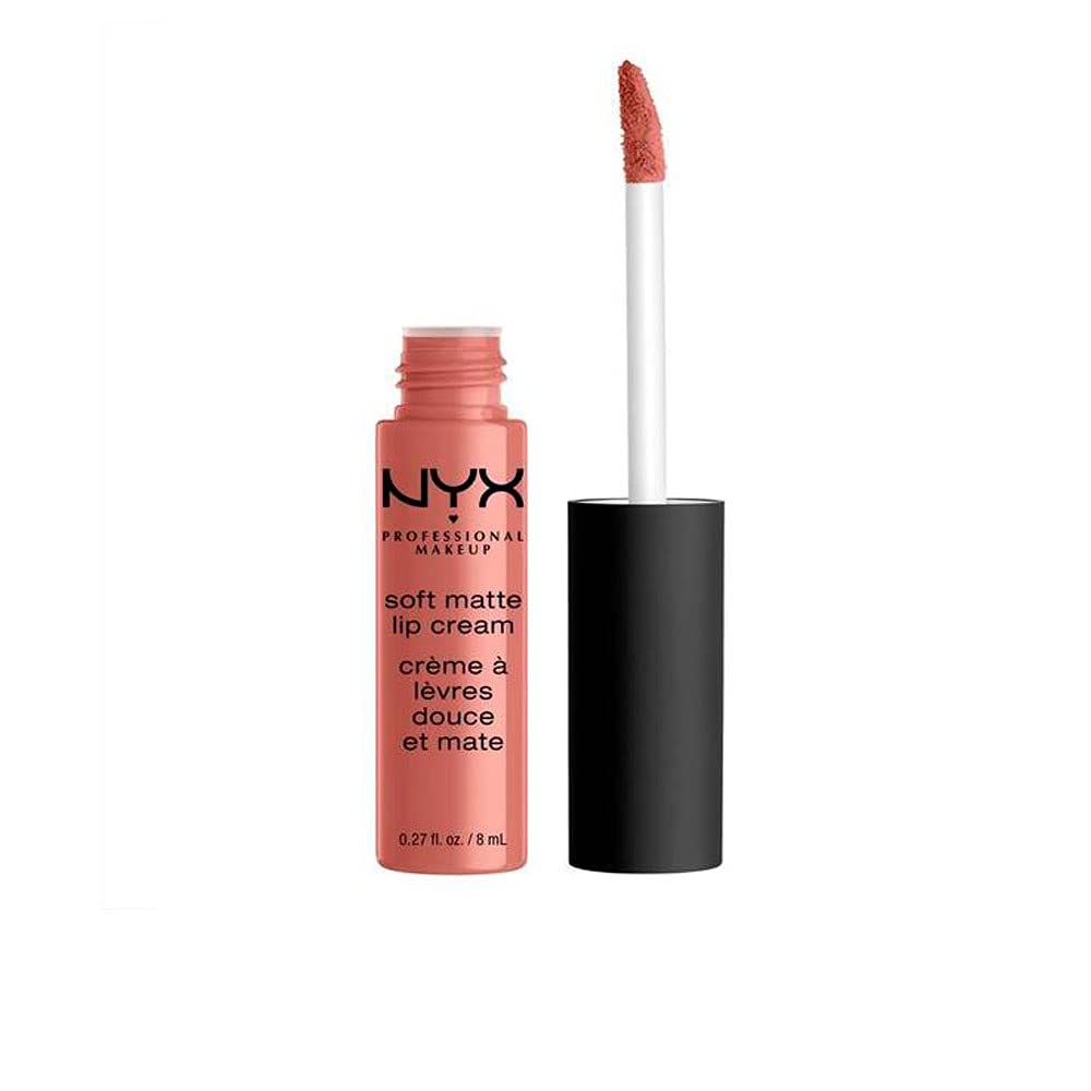 NYX Professional Makeup Soft Matte Lip Cream, Creamy and Matte Finish, Highly Pigmented Colour, Long Lasting, Vegan Formula, Shade: Cabo