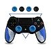 Silicone PS4 Controller Skin - BPA Free Protector Cover Case for Sony PlayStation 4 Controller with Matching Thumb Grips, 2 Sets Camouflage Blue