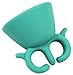 Wearable Nail Polish Holder, Travel-Size Silicone Nail Polish Stand for No-Mess Application! (1 Piece) (Ocean Teal)