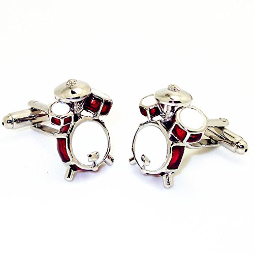 Badmen Drum Kit Cufflinks Men Jewelry Musical Instruments Cufflinks Guitar Drums Trumpet Cuff-links
