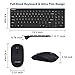 Wireless Keyboard and Mouse,ETROBOT 2.4GHz Ultra Slim Full-Size Compact USB Wireless Keyboard and Mute Mouse Combo Portable for PC Laptop Desktop Notebook Mac Windows