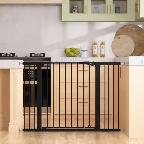 keny 29.7"-46" Baby Gate for Stairs, Auto Close Dog Gates for Doorways,...