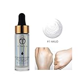 O.OWO.O Face Glow Liquid Highlighter Waterproof Contour Make Up Glitter Brighten Shimmer Highlighters Makeup (01-HALO)