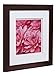Gallery Solutions Photo 12x12 Flat Walnut Wall Frame with Double White Mat For 8x8 Picture 12