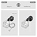 GLOBE Electric 65291 1-Light Plug-in or Hardwire Industrial Cage Wall Sconce, Matte Black Finish, On/Off Rotary Switch, 6ft Clear Cord, Wall Lights for Bedroom, Bulb Not Included