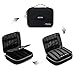 BAGSMART Universal Travel Cable Organizer Electronics Accessories Carry Bag for 9.7 inch iPad, Kindle, Power Adapter, Black+Grey