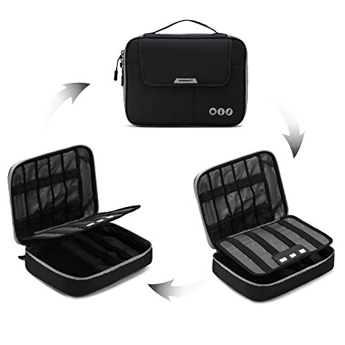 image for BAGSMART Universal Travel Cable Organizer Electronics Accessories Carr