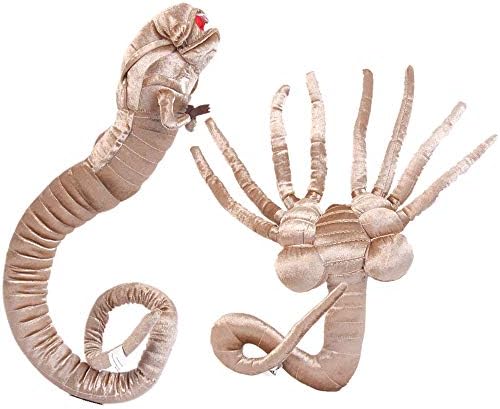 Wanna2017 2pcs Alien Chestburster Facehugger Plush Doll Figure Stuffed Toy 48 inch Gift