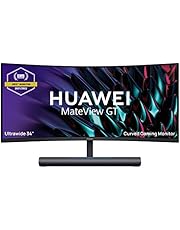 HUAWEI MateView GT 34" | Award-Winning Ultrawide Curved Gaming Monitor with Sound Bar - 165Hz, 21:9 WQHD 3440 x 1440, 3K+, 1500R, Touch Volume Control, 360° Dual Mics, USB-C, HDMI, DP, Black