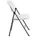 Flash Furniture Hercules Series Plastic Folding Event Chairs with Textured Seats, Lightweight Plastic Folding Chairs, Set of 6, White