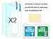 [2 pack] Xiaomi Mi A1 Screen Protector/Xiaomi Mi 5X Screen Protector, ivencase Premium Tempered Glass Rounded Edge [Bubble Free] [Anti-Scratch] [Easy Install] [HD] Ultra-Slim Clear Screen Protector fo