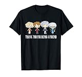 Thank You For-Being A Golden Friend Girls Christmas T-Shirt