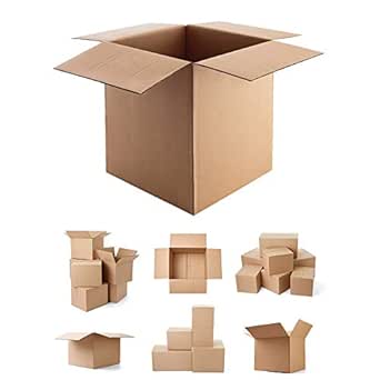 Cajas de cartón para mudanzas, paquete plano, 16x16x16 ...