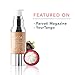 100% PURE Healthy Foundation Full Face Coverage Makeup, Liquid Matte Finish with Anti-Aging Benefits - Vegan Gorgeous Fruit Pigmented Golden Peach Color (Medium Tan with Warm Undertone) - 1 Fl Oz