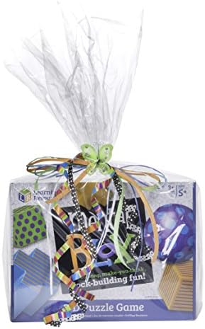 GIFT FOR KIDS Learning Resources Mental Blox 3D Puzzle Game, 20 Pieces BEAUTIFULLY WRAPPED BY BUBBLE BLASTTE