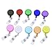 Mcupper-Lot 50 pcs Plastic ID Badge chest card Holder Reel Retractable Key Clip Wholesale Price 9 Colors