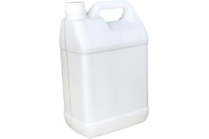 DimyFew Portable 5L Water Jug with Easy-Carry Handle, White with Scale