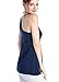 SUIEK Nursing Top Tank Cami Maternity Shirt Sleep Bra for Breastfeeding (X-Large, Black+Navy+Grey)