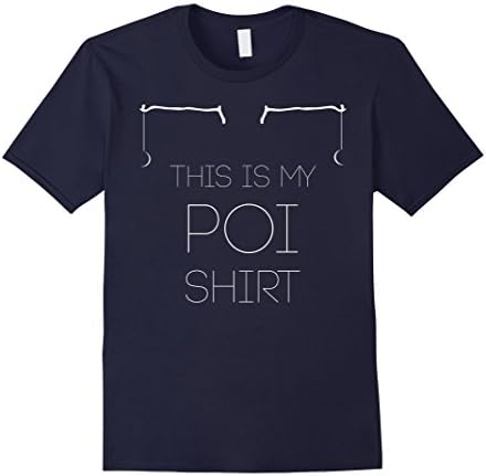 Mens This is my poi shirt Medium Navy