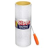 Siser Glitter Heat Transfer Craft Vinyl Roll 5ft x 10 Inch Roll Including Stainless Steel Weeding Tool (White)