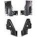 Evan-Fischer Bumper Bracket compatible with Chevrolet Silverado 03-06 Front Set Base/LS/LT Models Steel