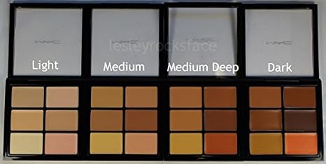 mac concealer palette light