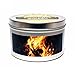 Campfire Smoke 12oz, Triple Wood Wick, Super Scented Soy Candle Tin, Burning Wood Fireplace Candle