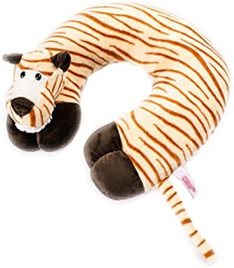 Pingstore Cute Cartoon Animal U Shaped Plush Pillow Neck Bolster Travel Home Office Break Crystal Velvet Memory Cotton Pillow