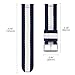 Gear S3 Watch Band, MoKo Fine Woven Nylon Adjustable Replacement Band Sport Strap for Samsung Gear S3 Frontier / S3 Classic / Moto 360 2nd Gen 46mm Smart Watch, Blue & White