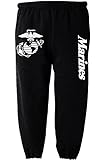 US Marines USMC Sweatpants Black Medium