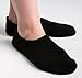 Secure SLPR-1BL Non Skid Slipper Socks, Black - Slip Resistant Rubber Sole For Fall Injury Prevention (Large)