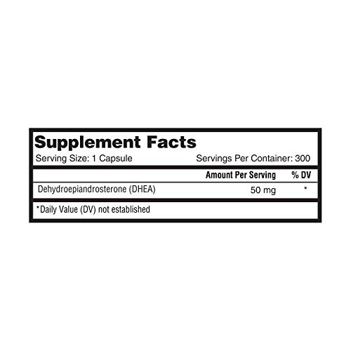 Nature's Lab DHEA 50mg Supplement Promotes Balanced Hormone Levels