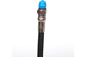 Scuba Diving High Pressure Hose Nylon for 1st Stage Gauge, 350Bar for HP Air Line for Regulator for BCD, Compact 6/9 Inch Bla