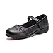 Hawkwell School Uniform Mary Jane Flat (Toddler/Little Kid),Black PU,9 M US