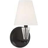 Meridian M90102MBK Wall Sconce, 1-Light 60 Watts, Matte Black