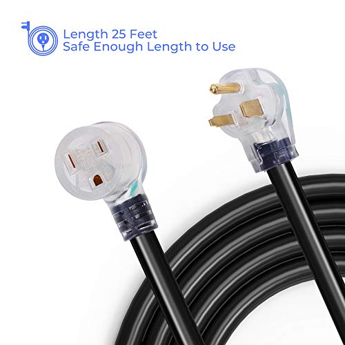 BougeRV 25 Ft 250 Volt Welder Extension Cord, 8/3 Gauge Nema 650