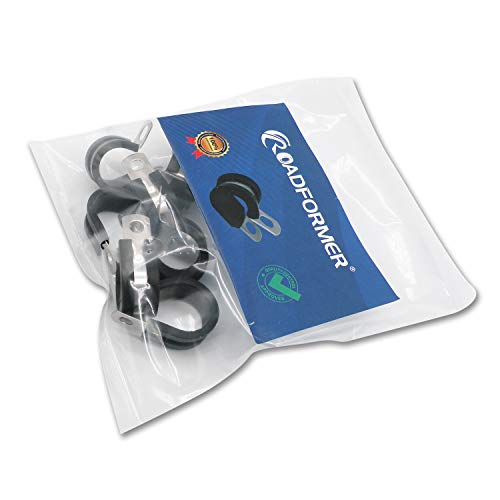 3/8" Cable Clamp Stainless Steel Insulated Rubber Cushioned - Cable Clamp, Pipe Clamp, Hose Clip, Line Clamp and wire clamp (12 Pack)