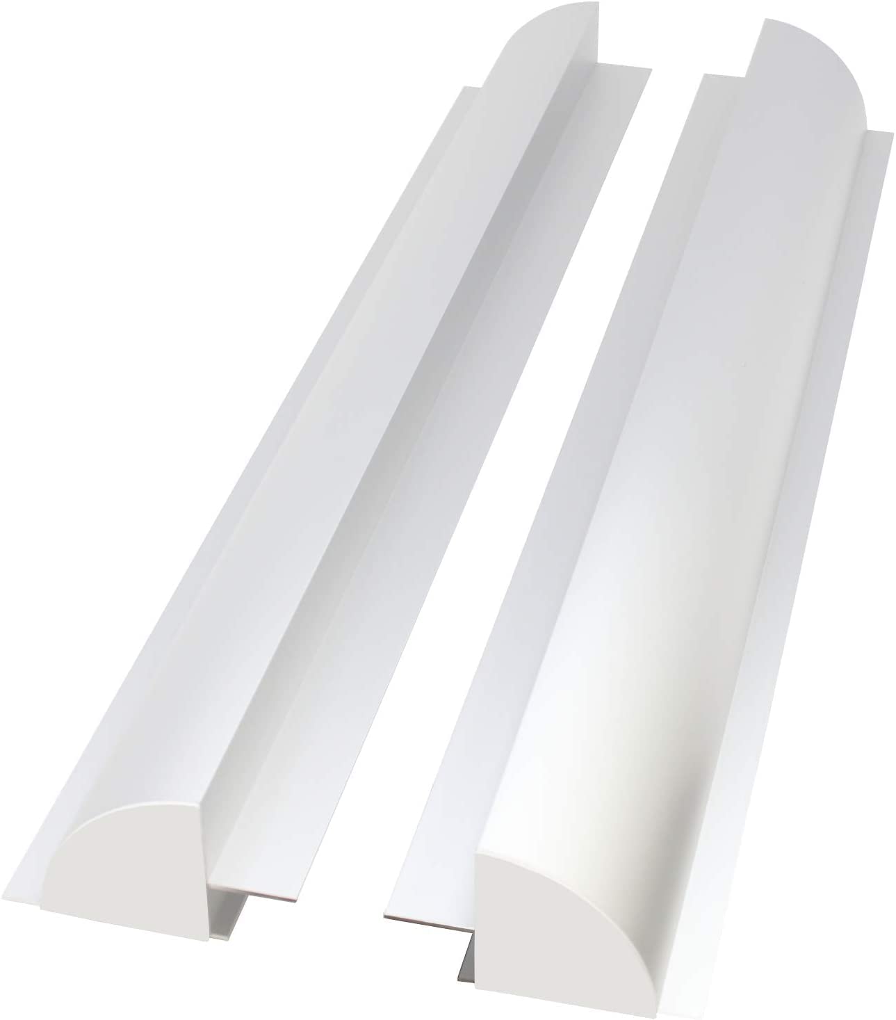 Aluminium Solar Panel mounting brackets 2pc/set, 670mm, with plastic end cap CraigSolar.co.uk